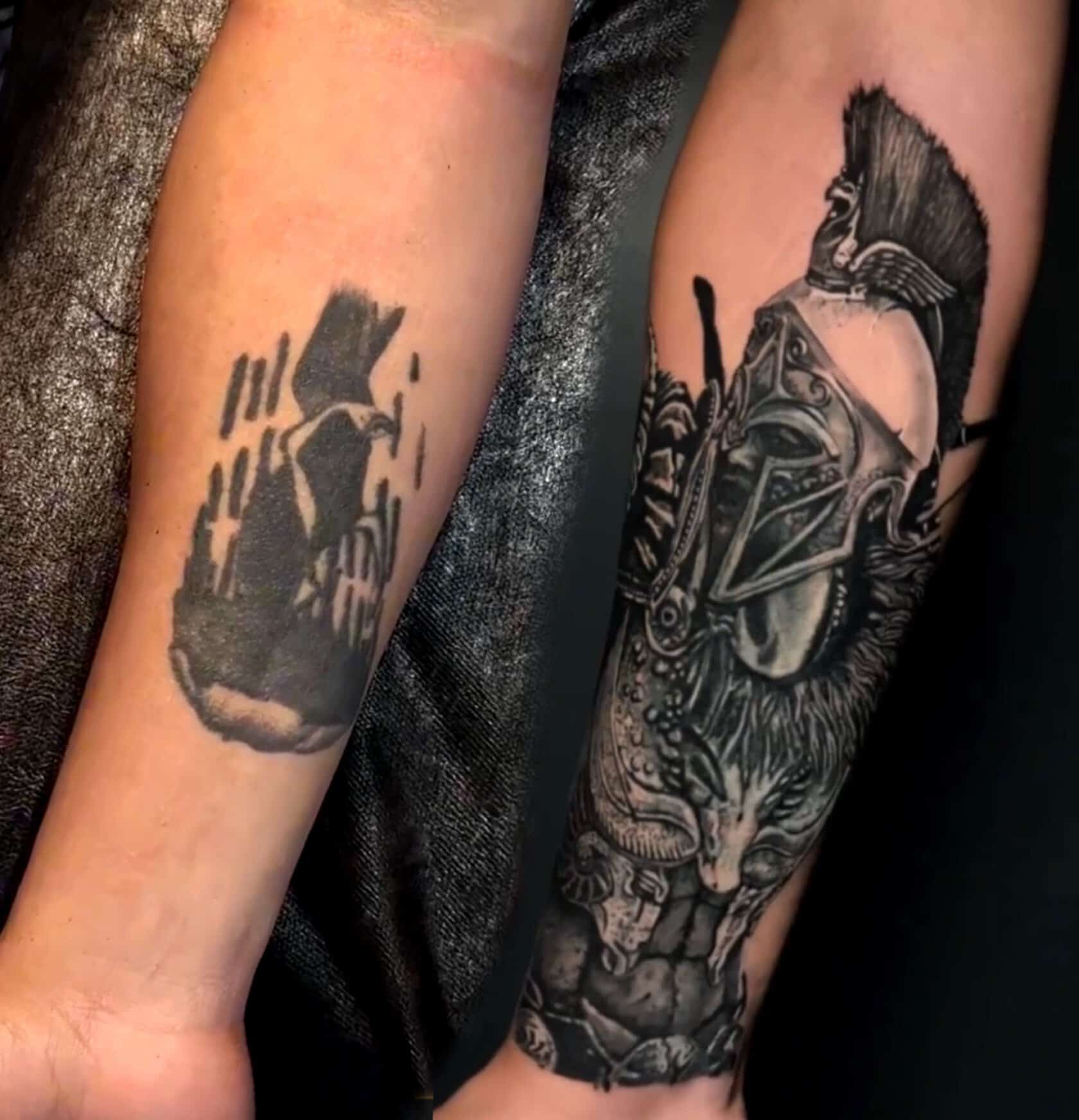 Cover up tattoo transformation — old tattoo redesigned at INKspire Hurghada