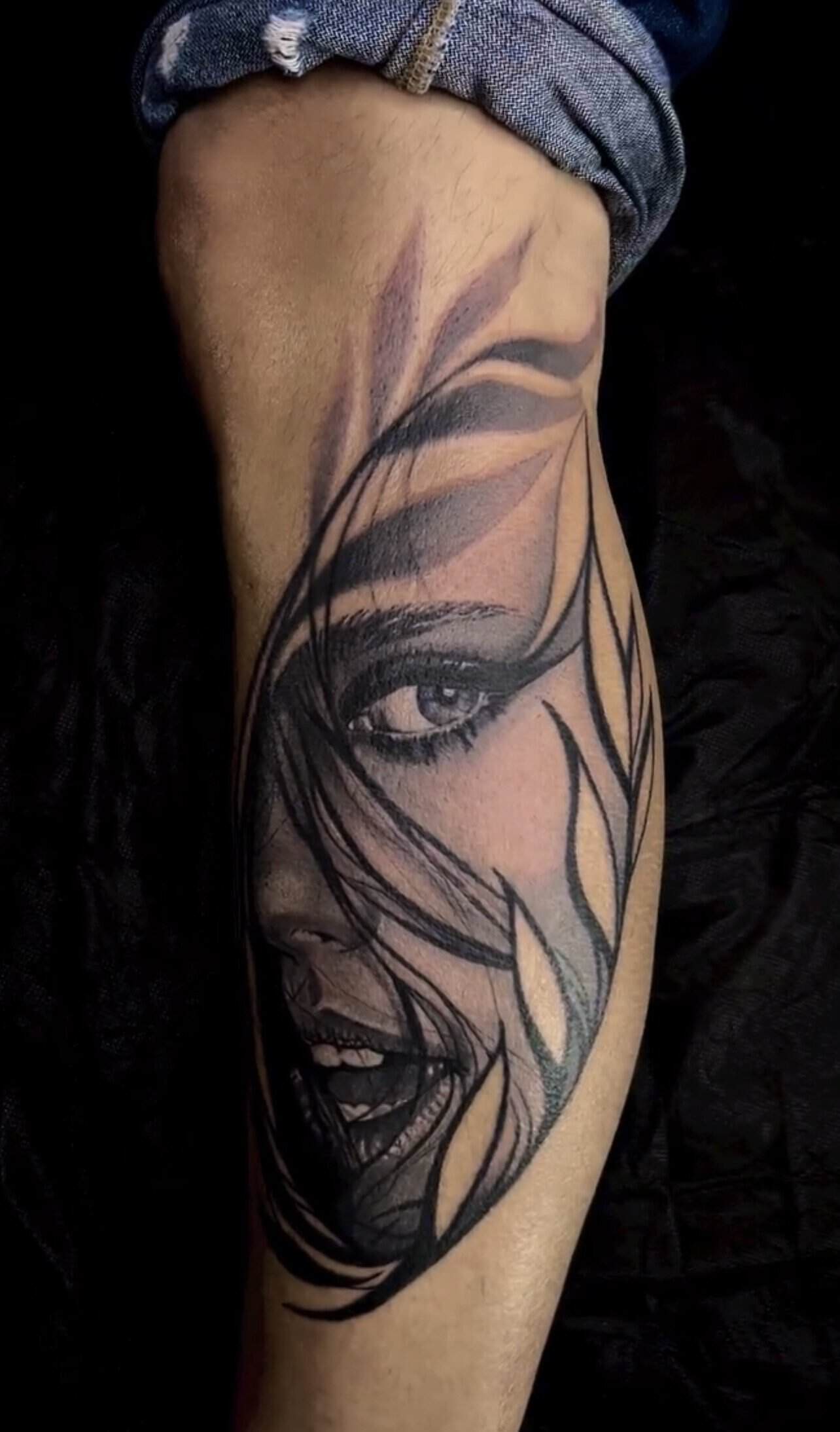 Photorealistic portrait tattoo at INKspire studio El Gouna Hurghada