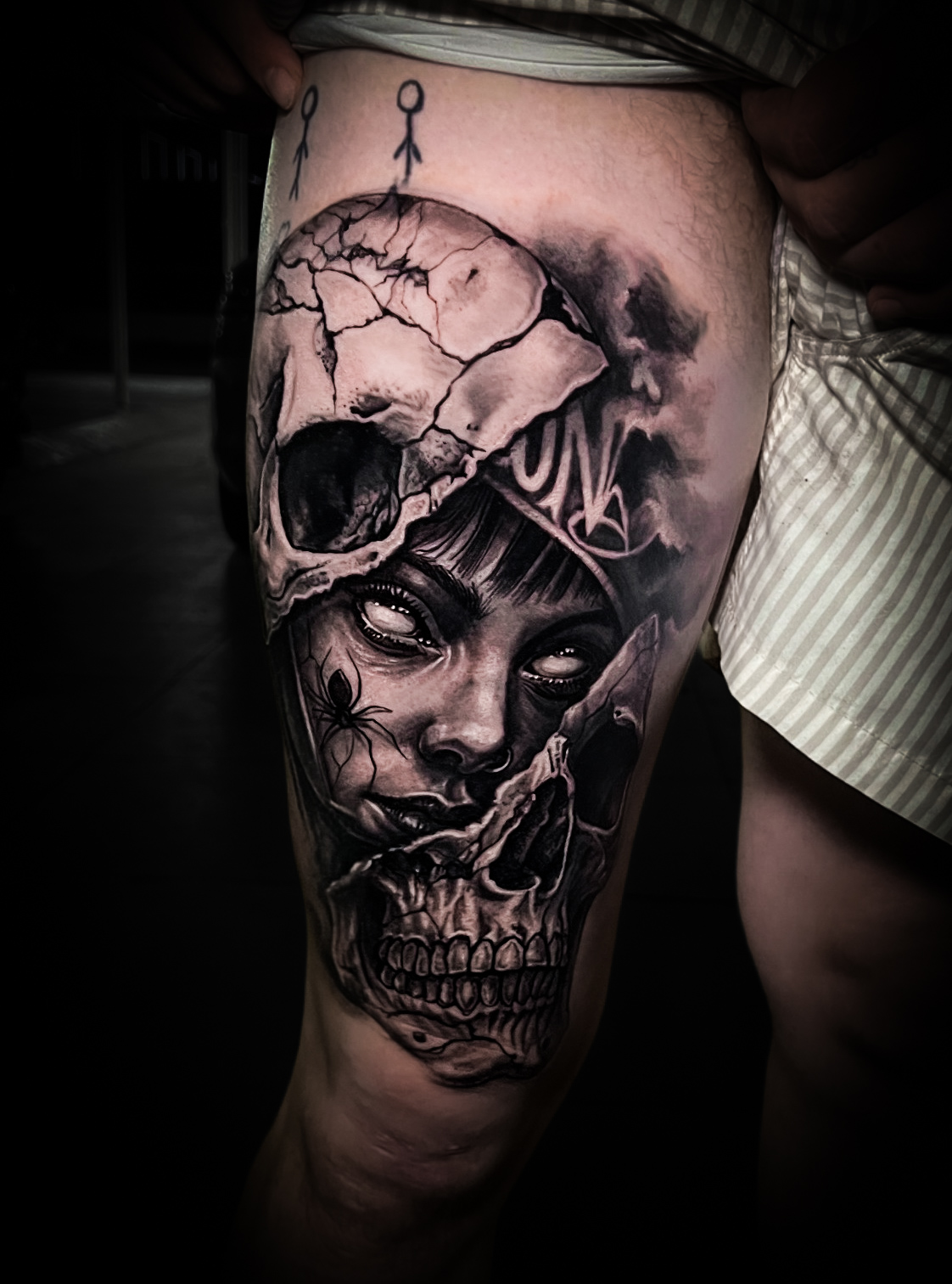 tattoo artist working in El Gouna studio, Hurghada